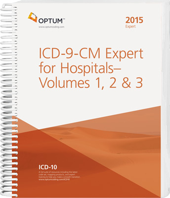 ICD-9-CM Expert for Hospitals Volumes 1, 2, 3 Spiral Book Cover